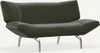 Leolux Devon 2-Sitzer Sofa als Freisteller, kompakte Proportionen und filigrane Metallfuessen