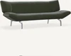 Leolux Devon 3-Sitzer Sofa, zeitloses Design mit feinen Naehten und schlanken Metallfuessen