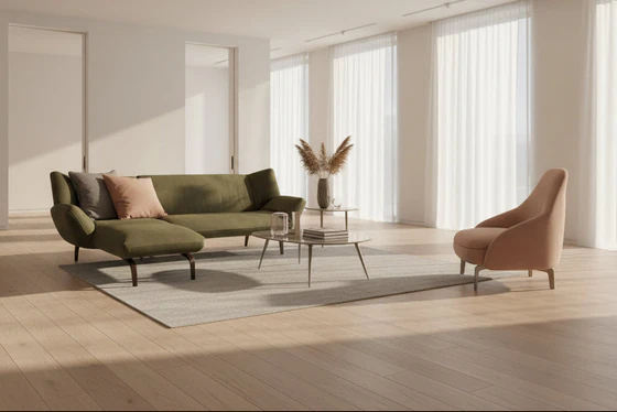 Leolux Devon Sofa – kleines Designerstück in modernem Wohnzimmer