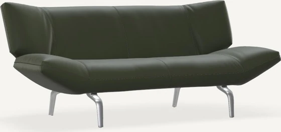 Leolux Devon 2,5-Sitzer Sofa, verstellbare Ruecken- und Armlehnen, ideal fuer kleine Wohnbereiche