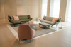 Leolux Devon 3-Sitzer Ecksofa mit breitem Longchair, modernes Designersofa mit feinen Naehten, Ambiente