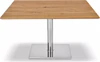 Ronald Schmitt Couchtisch Duo Kolo K536 K736 höhenverstellbar 90 x 70 cm Platte Eiche massivFunktinscouchtisch rollbar Möbel Zeppenfeld Designmöbel Sauerland