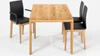 Scholtissek kleiner Ausziehtisch Küchentisch Jade 120, 140 und 160x85cm knorrige Eiche massiv,