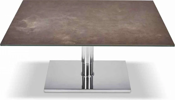 Ronald Schmitt Couchtisch Duo Kolo K536 K736 höhenverstellbar 90 x 70 cm Funktinscouchtisch rollbar Möbel Zeppenfeld Designmöbel Sauerland