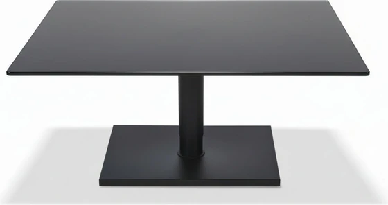 Ronald Schmitt Couchtisch Duett Kolo K536 K736 höhenverstellbar 90 x 70 cm Platte Eiche massivFunktinscouchtisch rollbar Möbel Zeppenfeld Designmöbel Sauerland