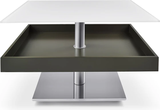Ronald Schmitt Couchtisch Janus K468 90x70 cm höhenverstellbar rollbar - Möbelhaus H. Zeppenfeld GmbH