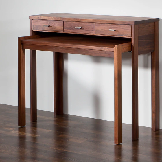 Sekretär Bordeaux, Form Exclusiv Design, Schreibtisch, Eiche, Kirschbaum oder Nußbaum, Homeoffice - Möbelhaus H. Zeppenfeld GmbH