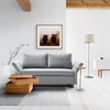 Signet Schlafsofa Paula Front, Liegefläche 133×209, Stoff Imola, Buche-Fuß Ambiente foto