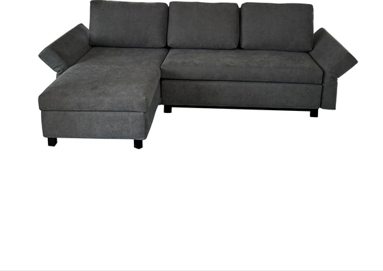 Signet Nick Ecksofa, Maße 242/270×136 cm, Stoff Imola, Buche Bügelfuß links ausgerichtet Freisteller