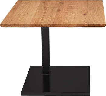 Beistelltisch 60×60 cm – Asteiche massiv, rollbar; für Duett K526 & Kolo K726 (DUO/pOp)