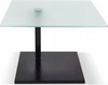 Beistelltisch 60×60 cm – Optiwhite-Glas mit Nanostruktur, unlackiert, rollbar; für Duett K526 & Kolo K726 (DUO/pOp)