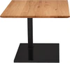Beistelltisch 60×60 cm – Asteiche massiv, rollbar; für Duett K526 & Kolo K726 (DUO/pOp)