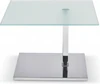 Beistelltisch 60×45 cm – Optiwhite-Glas mit Nanostruktur, unlackiert, rollbar; für Duett K529 & Kolo K729 (DUO/pOp)
