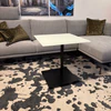 Beistelltisch 60×60 cm – Optiwhite-Glas mit Nanostruktur, unterlackiert nach RAL/NCS/Sikkens, rollbar; passend für Duett K526 & Kolo K726 (DUO/pOp) Wohnsituation
