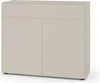 Piure Nex Pur Box 2033800 in Silk – 2 Türen + 1 Schub, 120×100×48 cm, grifflos, Tip-On ideboard freisteller