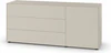 Piure Nex Pur Box 2023800 in Silk – Design-Sideboard 180×75×48 cm mit Schubladen/Tür, grifflos. Freisteller