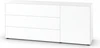 Piure Nex Pur Box 2023800 in White – Sideboard 180×75×48 cm, 3 Schubladen links, 1 Tür rechts, Mattlack. als Freisteller