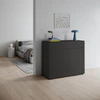 Piure Nex Pur Box 2033800 in Graphite – Designkommode 120×100×48 cm, Türen & Schub, Schlafzimmerkommode in artgerechter Umgebung
