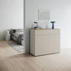 Piure Nex Pur Box 2033800 in Silk – 2 Türen + 1 Schub, 120×100×48 cm, grifflos, Tip-On.