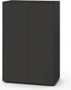 Hochformat-Sideboard 2041100 in Graphite – klarer Kontrast in moderner Wohnumgebung