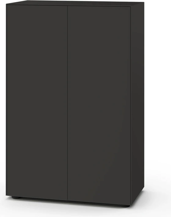 Hochformat-Sideboard 2041100 in Graphite – klarer Kontrast in moderner Wohnumgebung