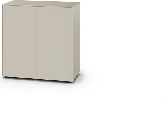 Designkommode Piure Nex Pur Box 2040800 in Silk – schlankes Möbel mit 2 Türen in seidenmatter Lackierung