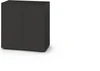 Piure Nex Pur Box 2040800 in Graphite – moderne, flache Kommode mit grifflosen Türen in dunklem Mattlack