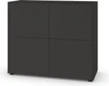 Piure Nex Pur Box 2041200 in Graphite – minimalistisches Highboard mit 4 Türen