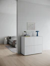 Piure Nex Pur Box 2041200 in Cool Grey – stilvoll platziert im modernen Eingangsbereich