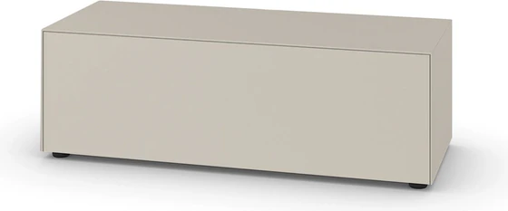 Piure Nex Pur Box 2044800 Lowboard, 120 × 37,5 × 48 cm, 1 Schublade, freistehend silk
