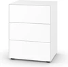 Piure Nex Pur Box Kommode 2022900 in Farbe weiß – 3 grifflose Schubkästen, matt lackiert, 60 x 75 x 48 cm