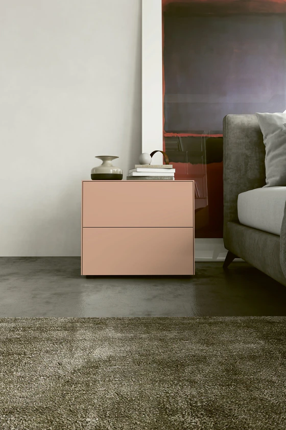Piure Nex Pur Box 2022800 – Variante in Blush, grifflose Schubkästen und klare Linienführung