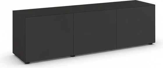 Sideboardmodell 2020600 von Piure Nex Pur Box in Graphite – moderne Anmutung mit 3 Türen, 180 cm breit, ideal für stilvolle Stauraumkonzepte.