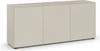 Design-Sideboard Piure Nex Pur Box 2020500 in Silk – 3-türiges Lowboard in sanftem Beige-Ton