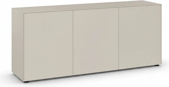 Design-Sideboard Piure Nex Pur Box 2020500 in Silk – 3-türiges Lowboard in sanftem Beige-Ton