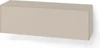Schlichtes Hängeboard mit Schublade in sandfarbenem Mattlack – minimalistisches Wandmöbel