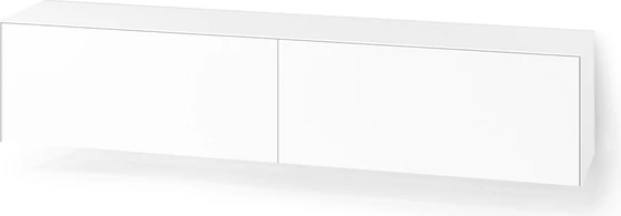 Piure Nex Pur Box Hängelowboard 2045800 in Weiß mit zwei Klappen – freigestelltes Produktbild, moderne Wandmontage