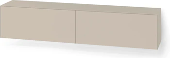 Seitenansicht Piure 2046400 – modernes Lowboard mit matt lackierter Oberfläche und schwebendem Look Silk