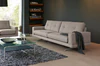 Frommholz Sofa MOON in grauem Stoff, modernes Design, Ausstellungsstück