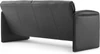 Schwarzes Leolux Bora Bora Sofa mit weicher Polsterung und klarem Design – Ledervariante-rückansicht