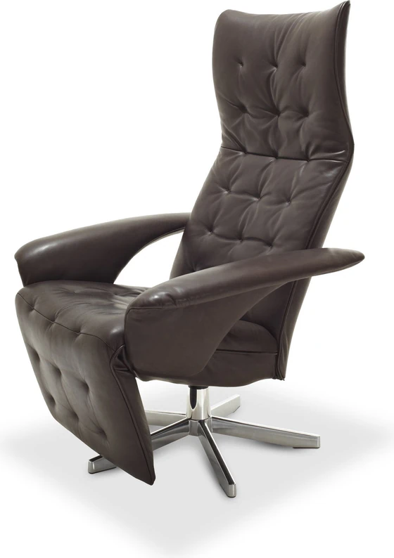 JORI Square JR-7980 Medi Relaxsessel in Nappaleder Celia mit Synchronmechanik Leder braun