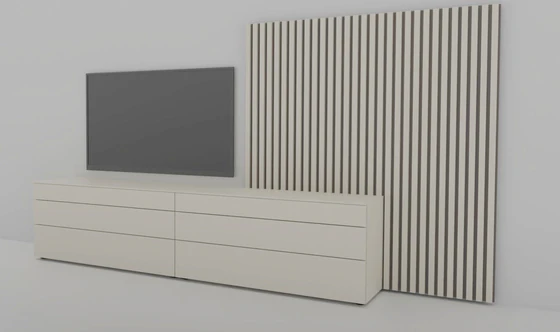 Sudbrock Lamellenpaneel Cubo Wohnwand Designmöbel Sauerland Möbel Zeppenfeld olpe Sutera A 194 AERA