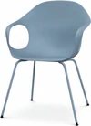 Elephant Chair – Front, Polyurethan Pulverblau (PO12), 4-Fuß
