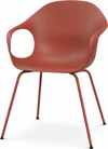 Elephant Chair – Front, Polyurethan Rubinrot (PO10), 4-Fuß