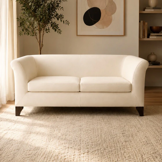 Dema Ottomanne, Designklassiker Sofa, Anbientebild creme