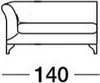Ersatzbezüge und Kissenfüllungen für DEMA Ottomanne Anbauelement 140 links – Originalteile für nachhaltige Erneuerung