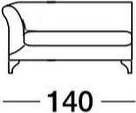 Ersatzbezüge und Kissenfüllungen für DEMA Ottomanne Anbauelement 140 links – Originalteile für nachhaltige Erneuerung