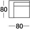 Ersatzbezüge und Kissenfüllungen für DEMA Ottomanne Eckelement 80 × 80 cm – pflegeleicht und maßgenau