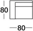Ersatzbezüge und Kissenfüllungen für DEMA Ottomanne Eckelement 80 × 80 cm – pflegeleicht und maßgenau