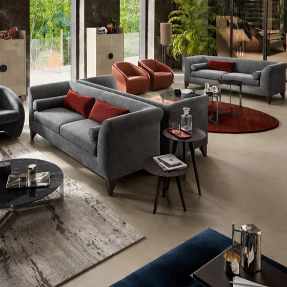 DEMA Ottomanne Sofas im Wohnambiente